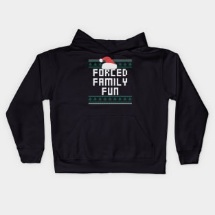 Forced Family Fun Funny Christmas Kids Hoodie